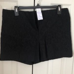 LOFT Black lace shorts, size 8